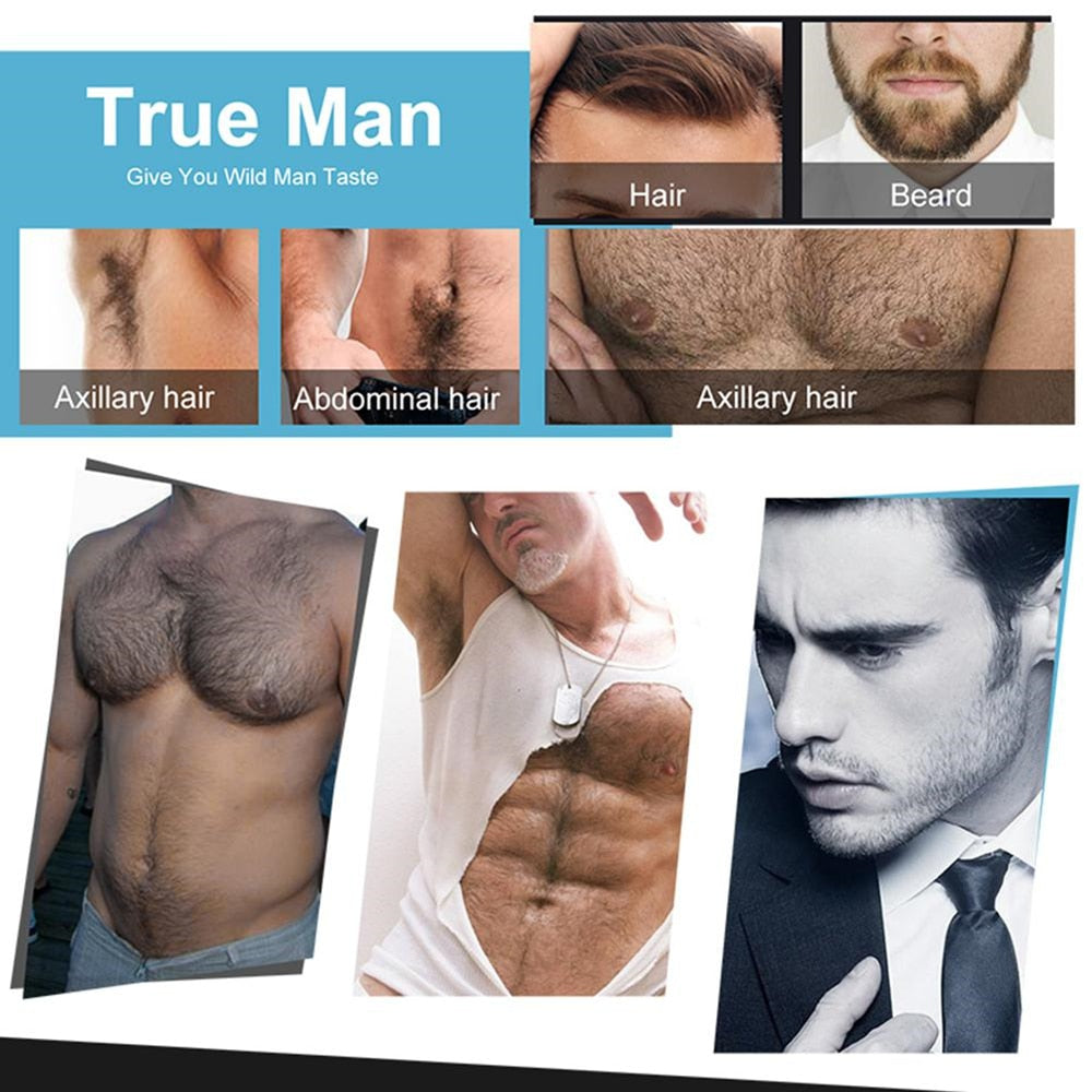 4 Pcs/set Barbe Beard Hair Growth Set