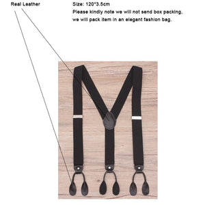 New Man's Suspenders Real Leather