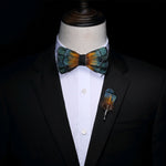 Original Design Natural Bird's Feather Exquisite Bow Tie