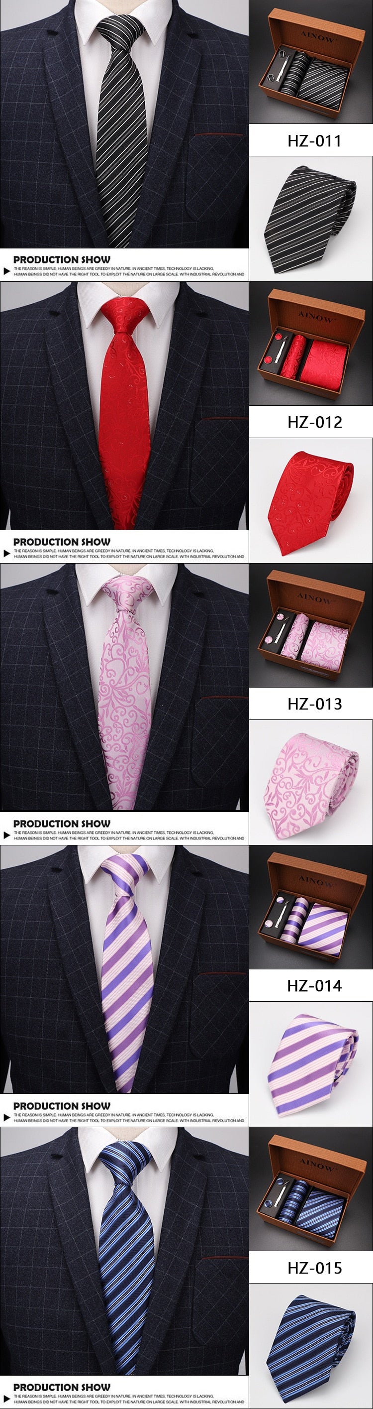 luxury tie set gift box for men