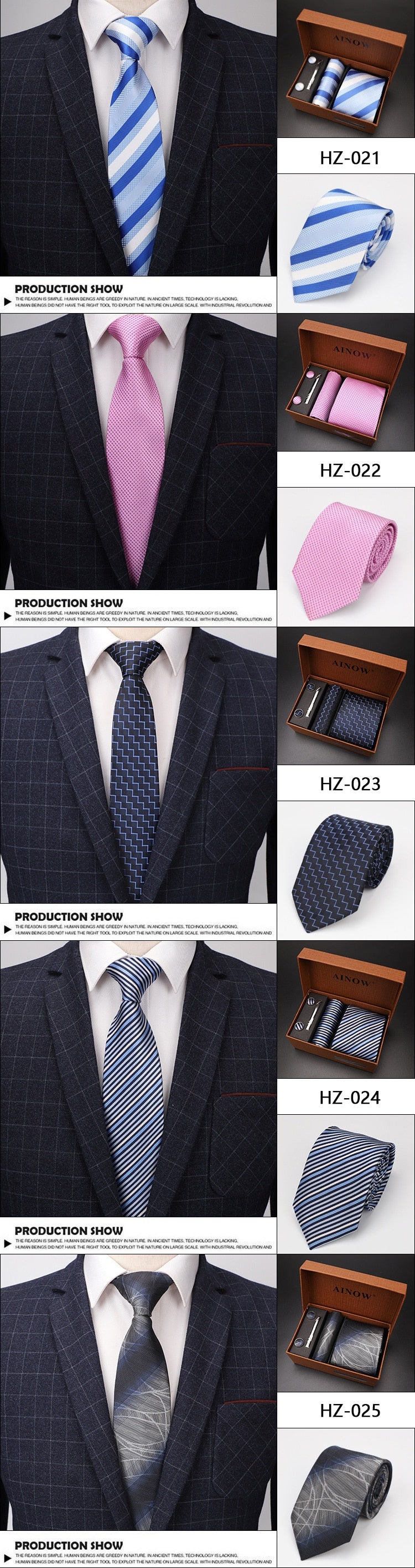 luxury tie set gift box for men