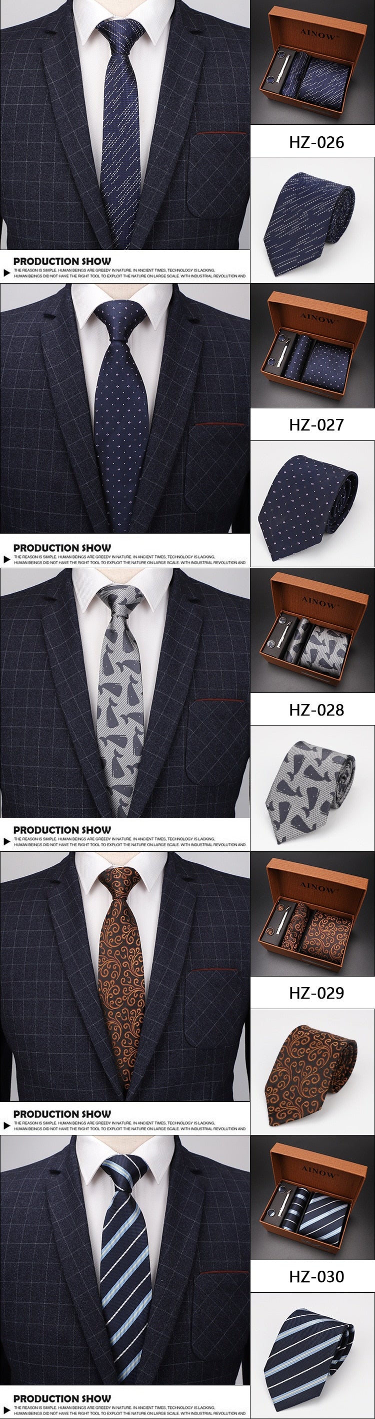 luxury tie set gift box for men