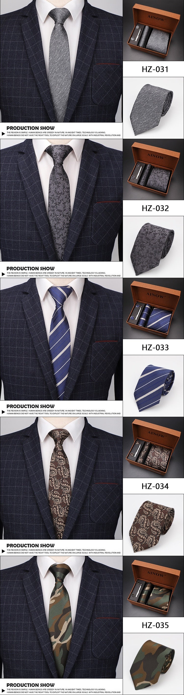 luxury tie set gift box for men