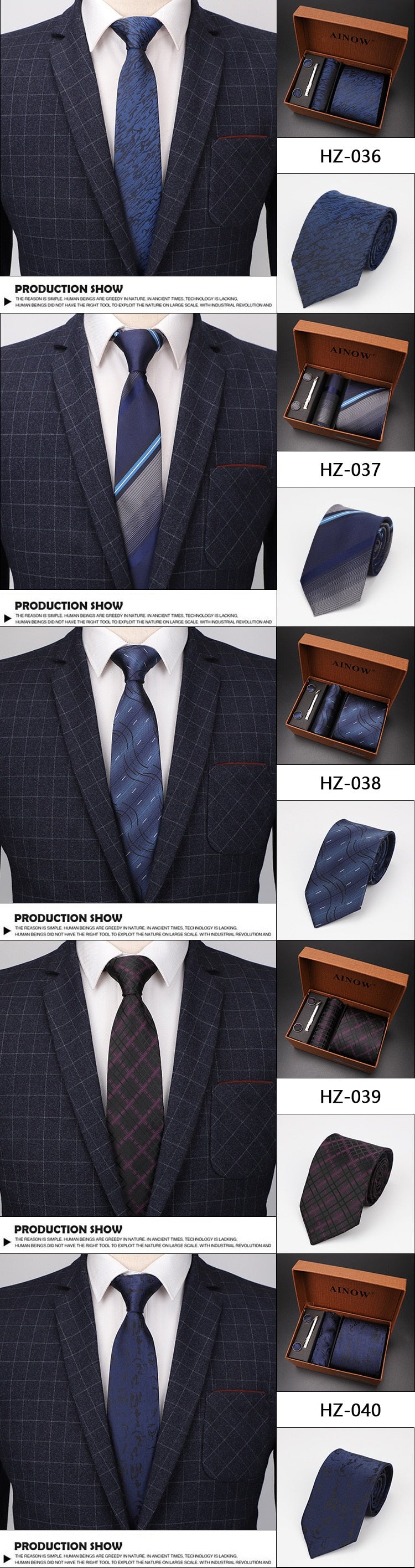 luxury tie set gift box for men