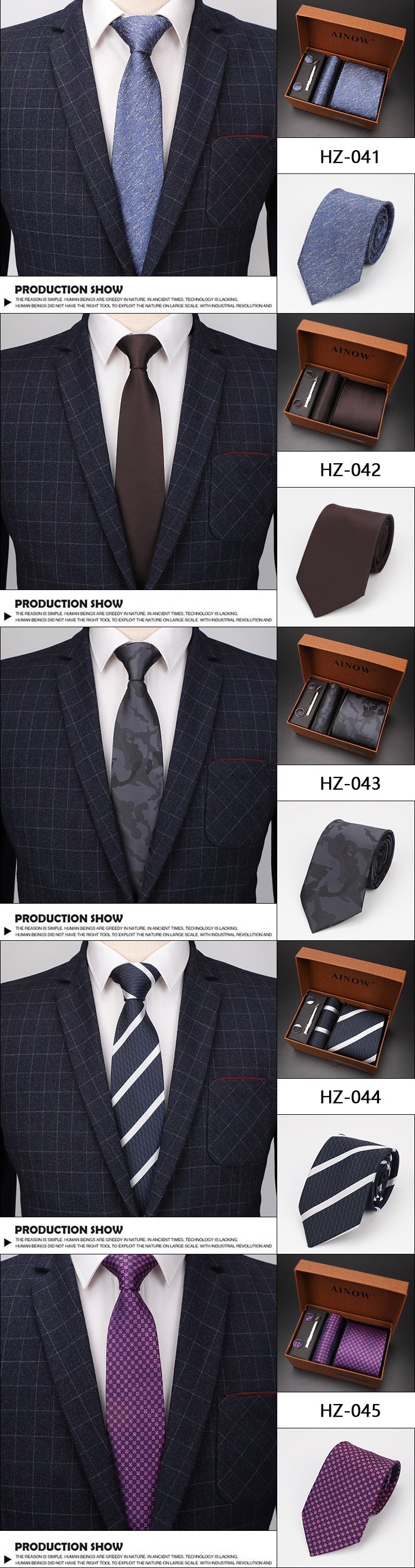 luxury tie set gift box for men