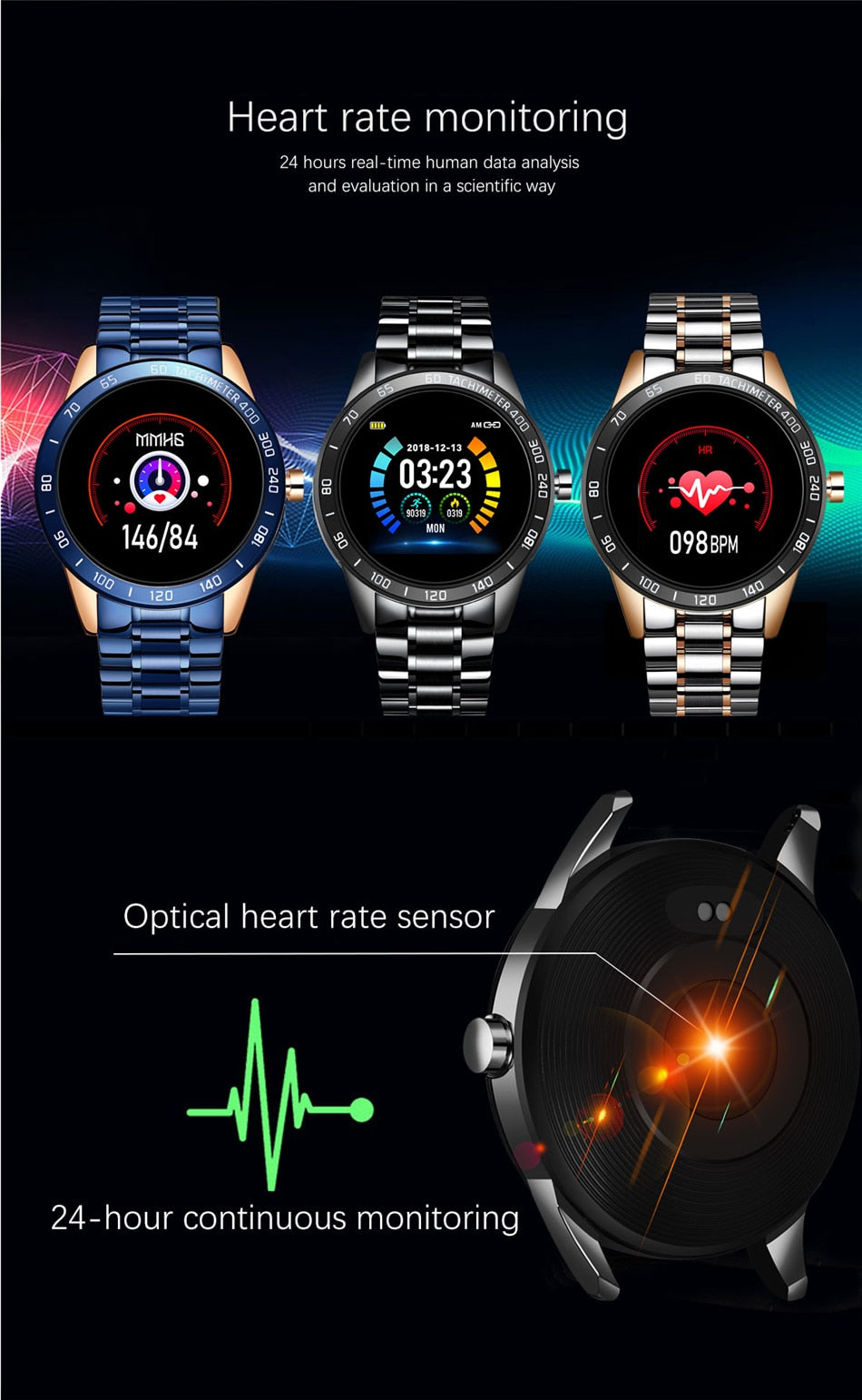 Steel Band Smart Watch for Men
