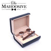 Vintage Wood Neck Tie Clip ans Cufflinks Set
