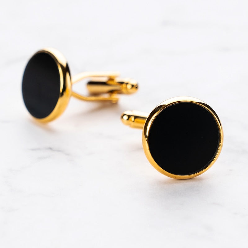 Luxury Gold Tuxedo Cufflinks and Studs Set