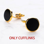 Luxury Gold Tuxedo Cufflinks and Studs Set