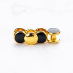 Luxury Gold Tuxedo Cufflinks and Studs Set