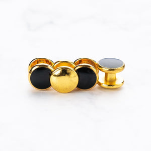 Luxury Gold Tuxedo Cufflinks and Studs Set