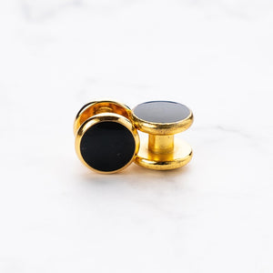 Luxury Gold Tuxedo Cufflinks and Studs Set