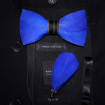 Original Design Natural Bird's Feather Exquisite Bow Tie