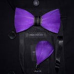 Original Design Natural Bird's Feather Exquisite Bow Tie