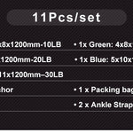 11pcs/set Pull Rope Fitness Resistance Bands
