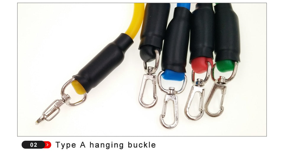 11pcs/set Pull Rope Fitness Resistance Bands