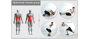 11pcs/set Pull Rope Fitness Resistance Bands
