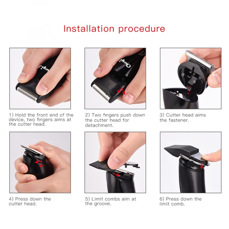3 in 1 Electric Haircut Grooming Kit