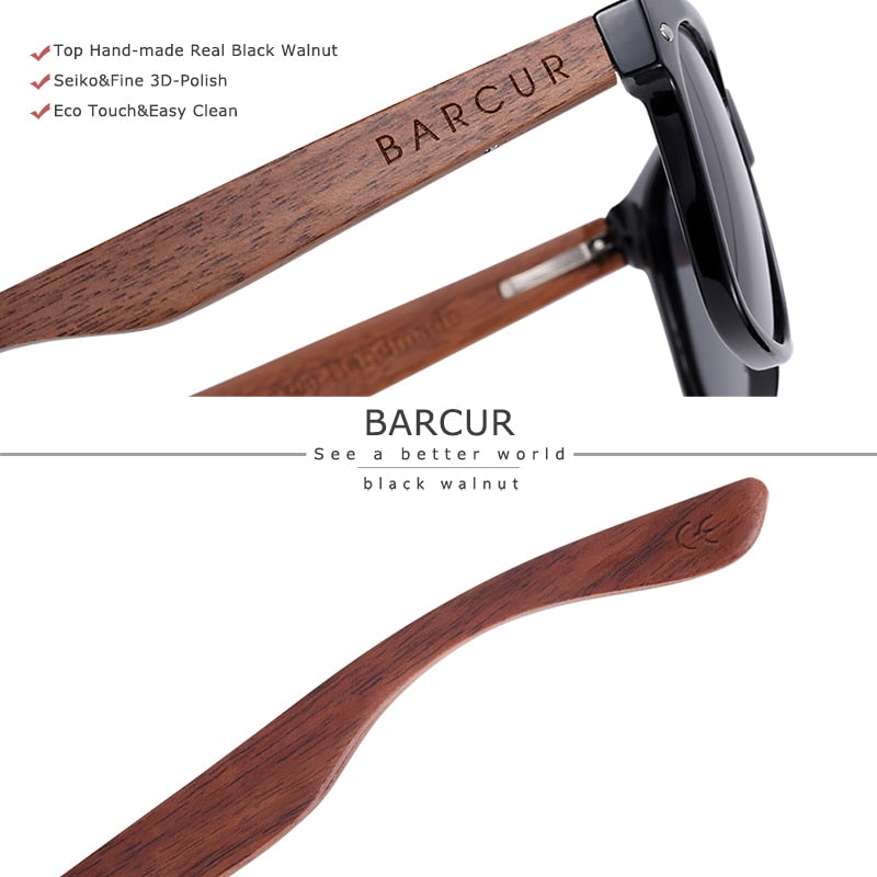 Wood Polarized Men's Sunglasses
