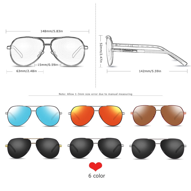 Aluminum Magnesium Men's Sunglasses