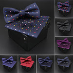 Solid Polyester Polka Dots Bow tie