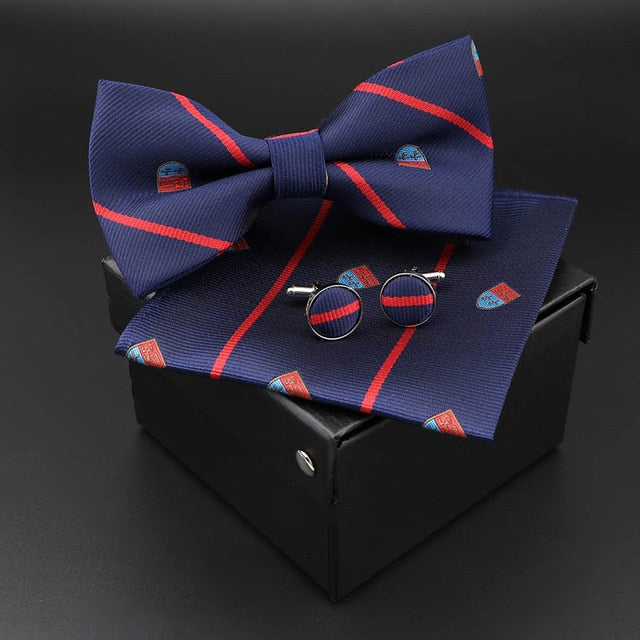 Solid Polyester Polka Dots Bow tie