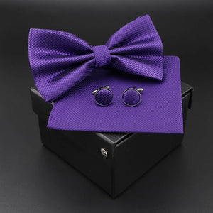 Solid Polyester Polka Dots Bow tie