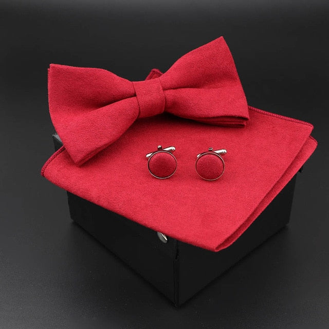 Solid Polyester Polka Dots Bow tie