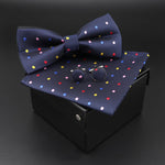 Solid Polyester Polka Dots Bow tie