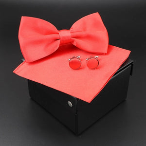 Solid Polyester Polka Dots Bow tie