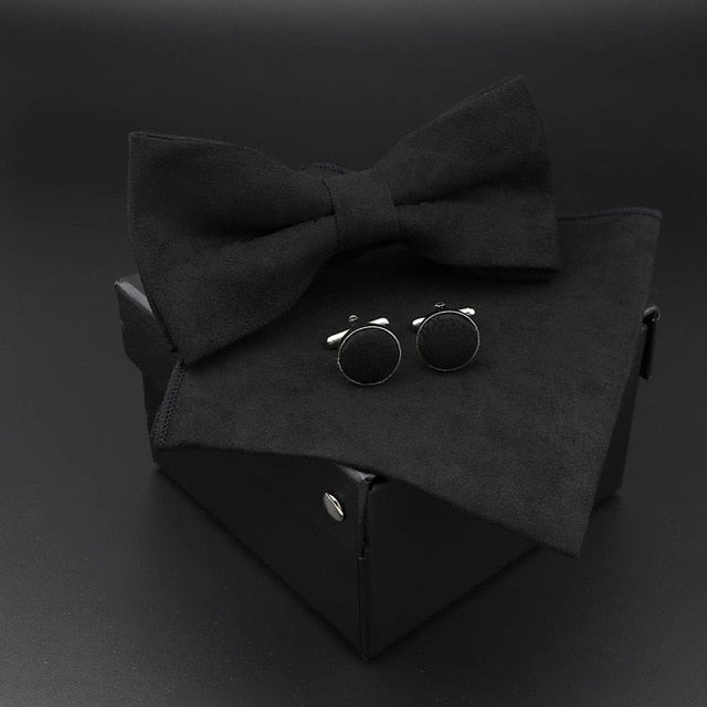 Solid Polyester Polka Dots Bow tie