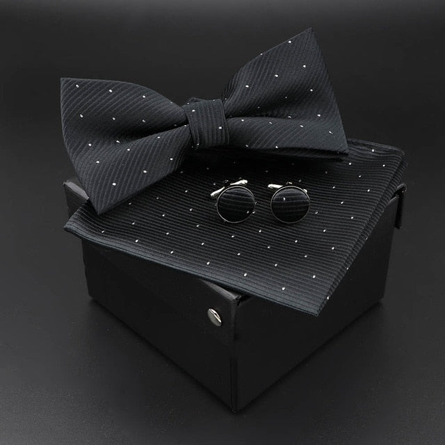 Solid Polyester Polka Dots Bow tie