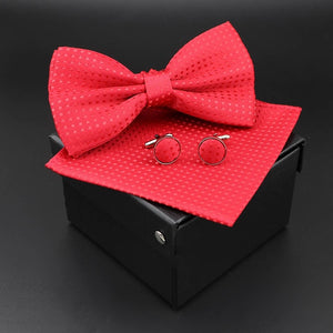 Solid Polyester Polka Dots Bow tie