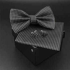 Solid Polyester Polka Dots Bow tie