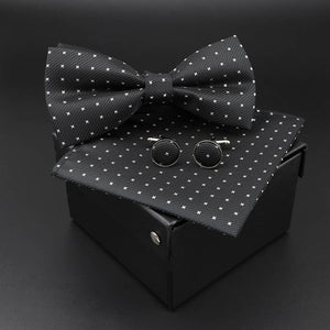Solid Polyester Polka Dots Bow tie