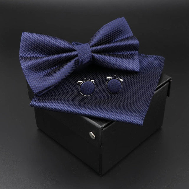Solid Polyester Polka Dots Bow tie