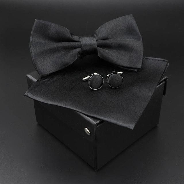 Solid Polyester Polka Dots Bow tie