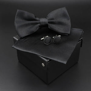 Solid Polyester Polka Dots Bow tie