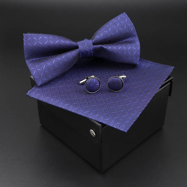 Solid Polyester Polka Dots Bow tie