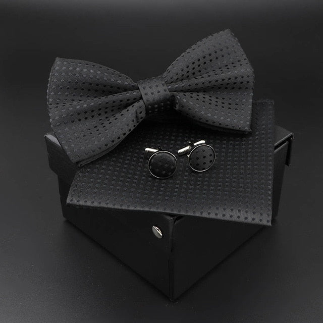 Solid Polyester Polka Dots Bow tie