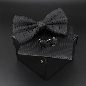 Solid Polyester Polka Dots Bow tie