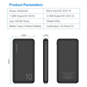 10000mAh Portable Charger