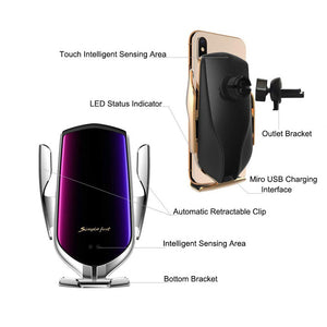 Automatic Clamping Car Wireless Charger