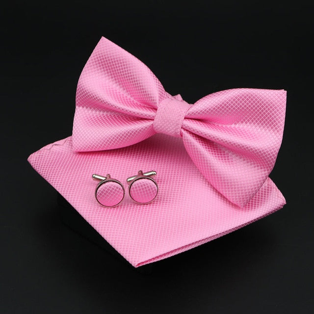 Solid Polyester Polka Dots Bow tie
