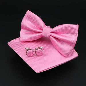 Solid Polyester Polka Dots Bow tie