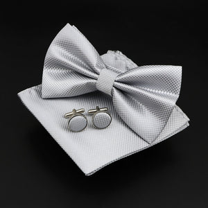 Solid Polyester Polka Dots Bow tie
