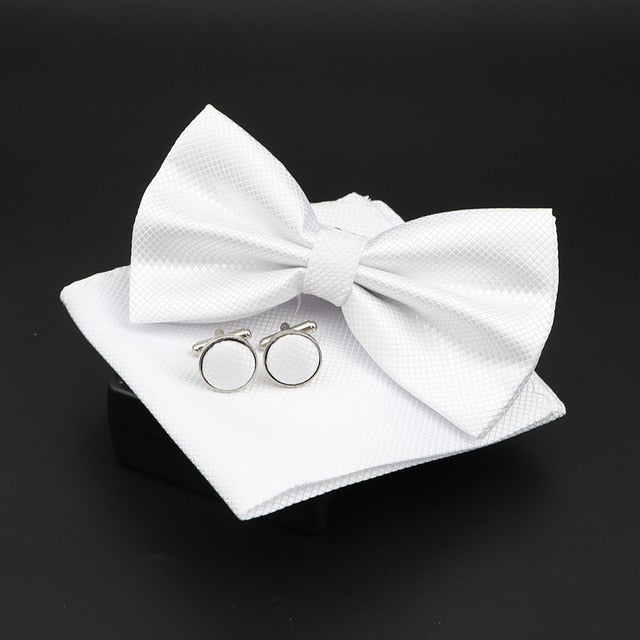 Solid Polyester Polka Dots Bow tie