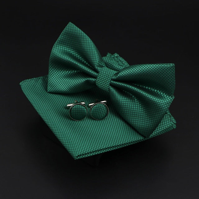 Solid Polyester Polka Dots Bow tie