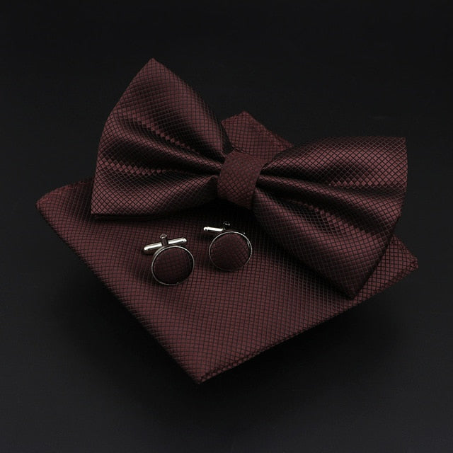 Solid Polyester Polka Dots Bow tie