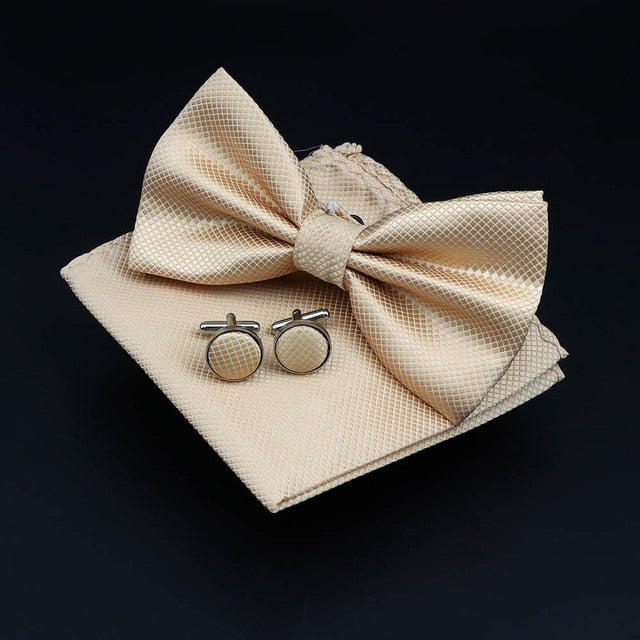 Solid Polyester Polka Dots Bow tie